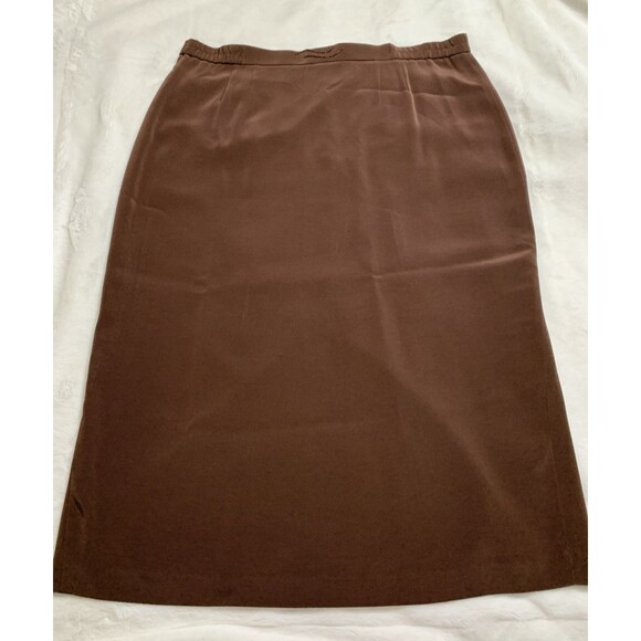 Vtg Louise Ricci Womens Suit Chocolate Brown Size 18 Beaded Embellished Lined - Picture 3 of 16